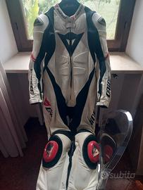 tuta Dainese Laguna Seca bianca rossa