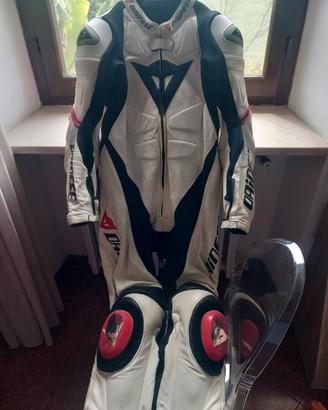 tuta Dainese Laguna Seca bianca rossa