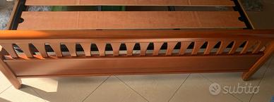 STRUTTURA LETTO IN LEGNO CILIEGIO