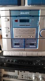 Impianto stereo Majestic con casse