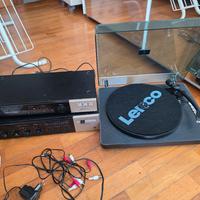 giradischi ampli e radio