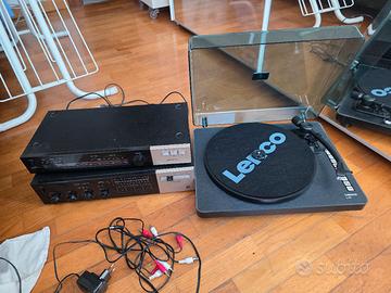 giradischi ampli e radio