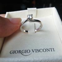 Anello solitario oro 18KT