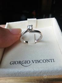 Anello solitario oro 18KT