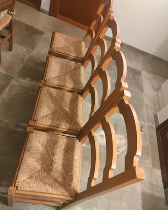 sedie in legno castagno 