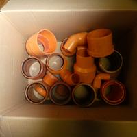 Scarico edilizia pvc arancio