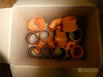 Scarico edilizia pvc arancio