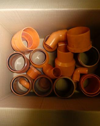 Scarico edilizia pvc arancio