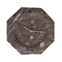 Orologio da muro di autentica pietra fossile