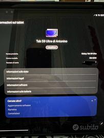 Tab S9 Ultra 256 gb Wi-Fi