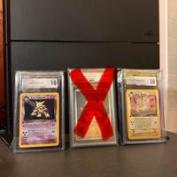 Carte Pokemon gradate 10: Alakazam Pikachu Raichu