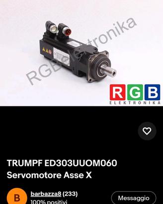 Servomotore Asse X TRUMPF ED303UUOM060 rigenerato 