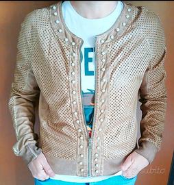 Giubbino cotone traforato