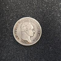 moneta 1 lira carlo felice 1829 zecca genova  rara