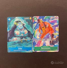 Carte One Piece Bartolomeo e Jinbe Promo NM