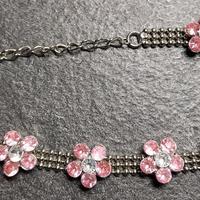 Braccialetto zirconi rosa