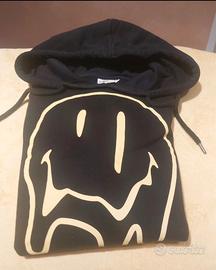 felpa smiley nera