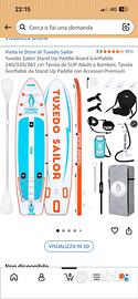 Sup tuxedo surf mare spiaggia