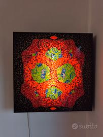 lampada con mosaico da parete 