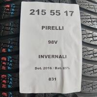 2 gomme 215 55 17 pirelli a831
