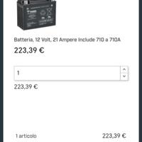 Batteria Spyder F3 Rt