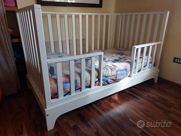 Lettino bambini Childhome e materasso 70x140