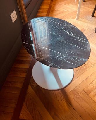 COFFEE TABLE TULIP EERO SAARINEN OVALE MARMO NERO