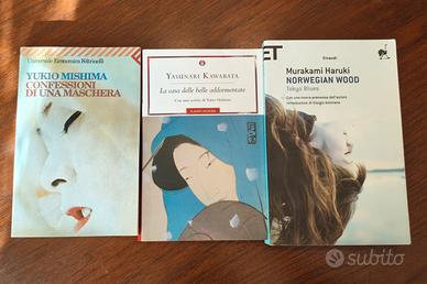 3 libri lett. giapponese (Mishima-Haruki-Kawabata)