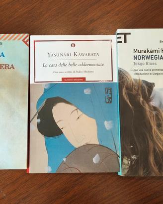 3 libri lett. giapponese (Mishima-Haruki-Kawabata)