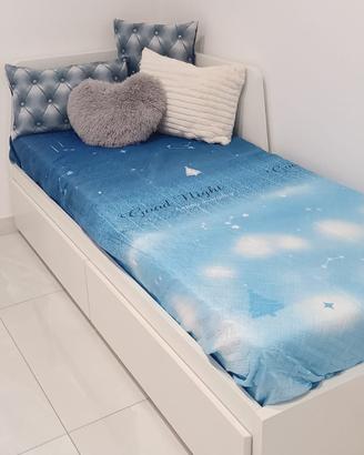 Letto singolo trasformabile in matrimoniale