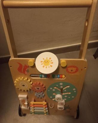 Carrello Primi Passi in legno per bambini