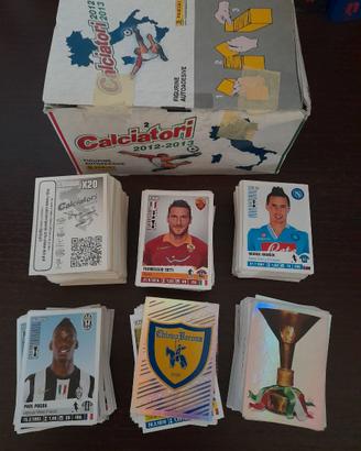 650 figurine diverse 2012 2013 calciatori + box