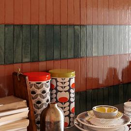 Piastrella 5x20 Tetris Coral Luc Ceramica Sant'Ago