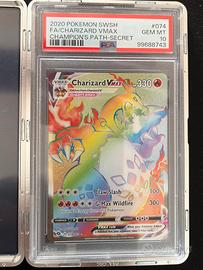 Charizard VMAX 74 PSA 10 Champion's Path Secret Ra