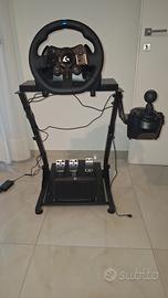 volante logitech g923con cambio,pedali e staffeta