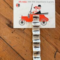 Cartolina celebrativa Alfa Romeo 1956