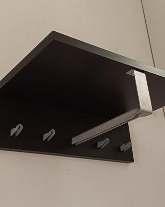 Mensola appendiabiti Ikea rovere grigio