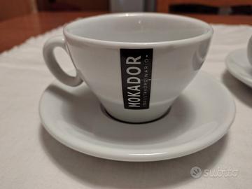 Mokador coppia di tazze cappuccino bar.