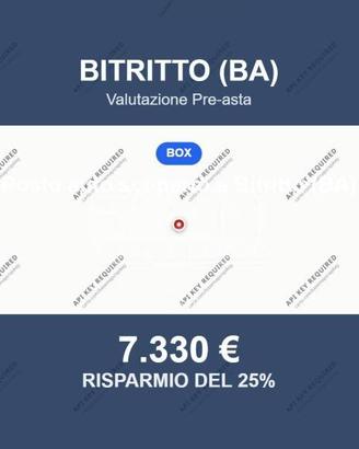 Immobile in asta di 23 m² a Bitritto