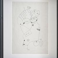 GILLO DORFLES disegno su carta 1992