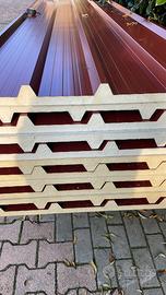 Pannelli coibentati grecato sandwich.