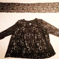 Blusa Boschi 80 e Foulard floreali ricamati