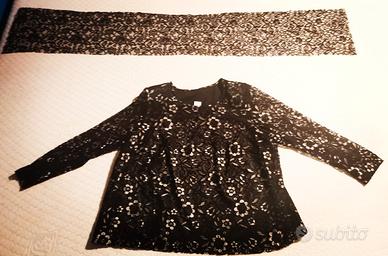 Blusa Boschi 80 e Foulard floreali ricamati