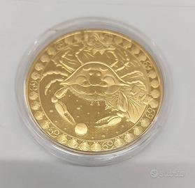 Moneta Commemorativa Zodiaco Cancro in Metallo