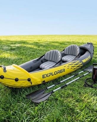 Canoa gonfiabile intex due posti
