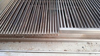 griglia professionale acciaio inox gas pietra lavi