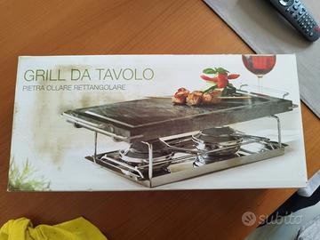 Grill da tavolo in pietra ollare