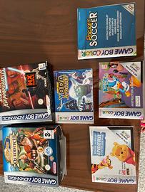 scatole vuote e libretti giochi x game boy