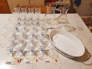 Bicchieri Invernizzi anni '80 Lotto di 28