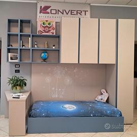 OUTLET Camera per ragazzi con ponte AUTOPORTANTE